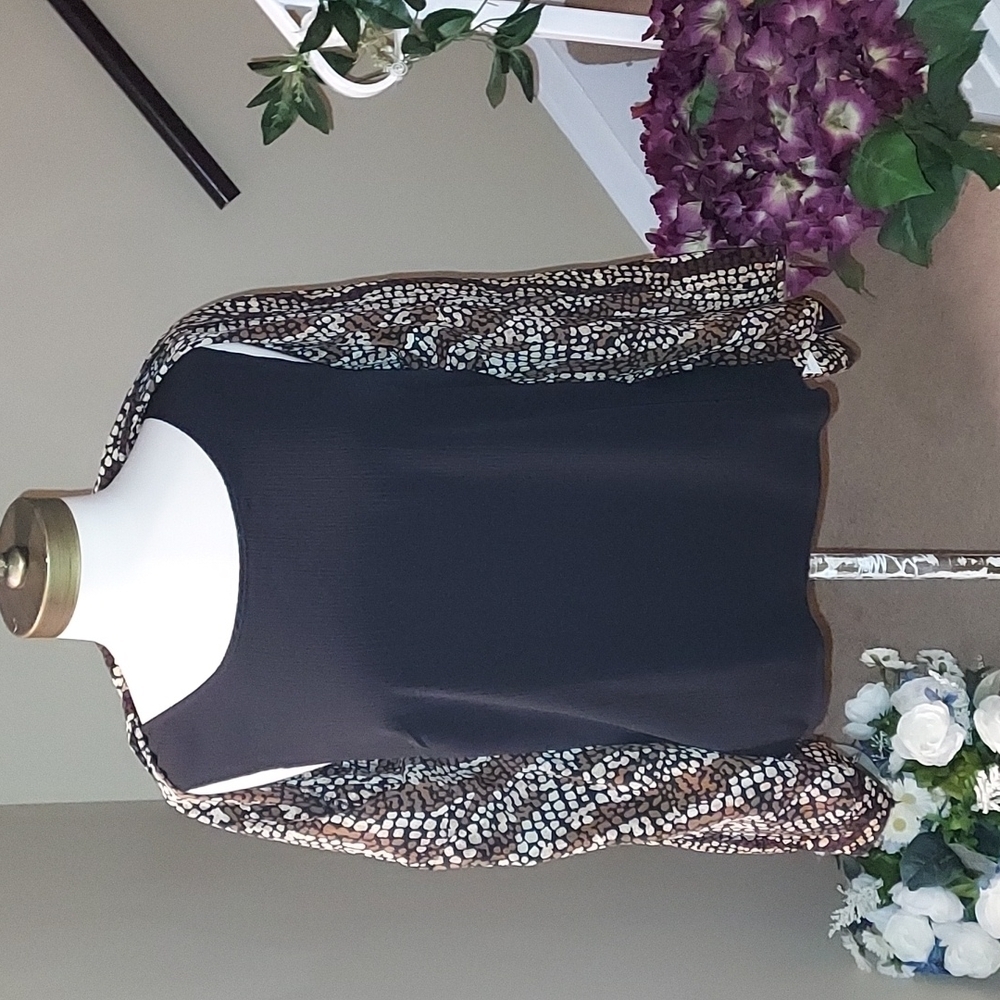 ELEMENTZ blouse 2 fer twinset the look of two pieces in one new size L - Picture 4 of 13